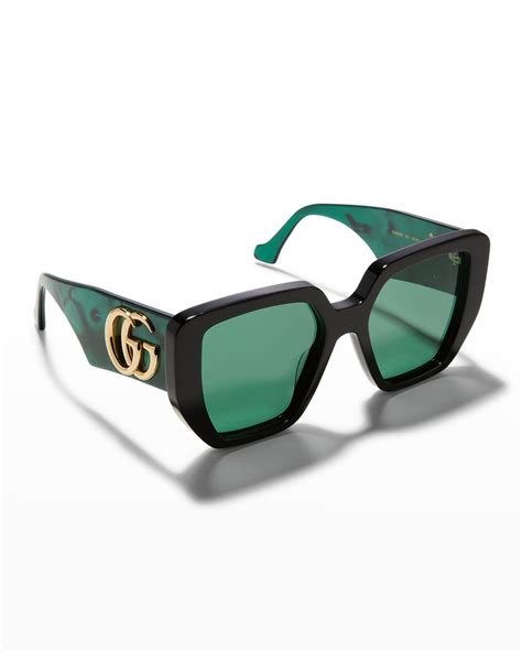 gucci oversized rounded square sunglasses|Gucci oversize rectangular sunglasses.